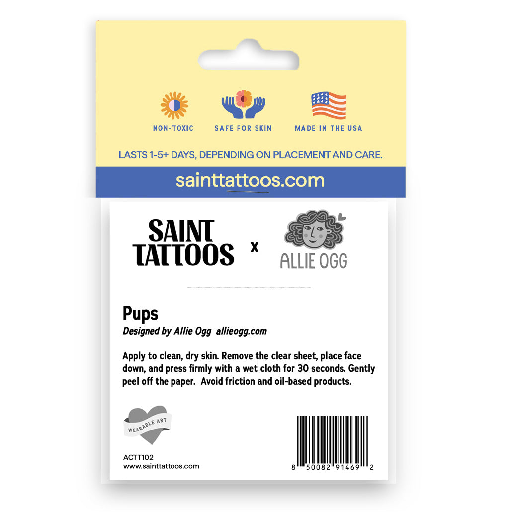 Pups Temporary Tattoos