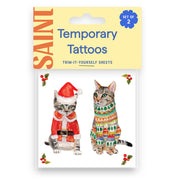 Mistletoe Cats Temporary Tattoos