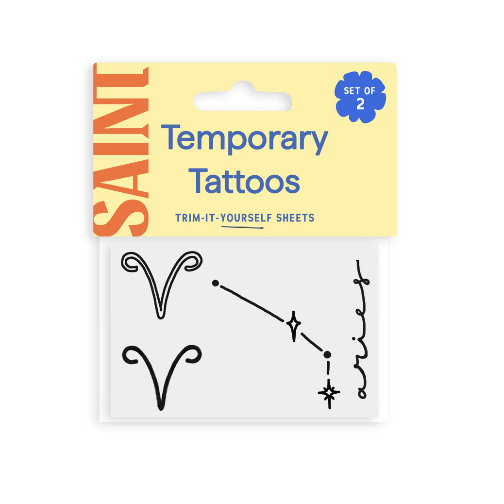 Aries Temporary Tattoos