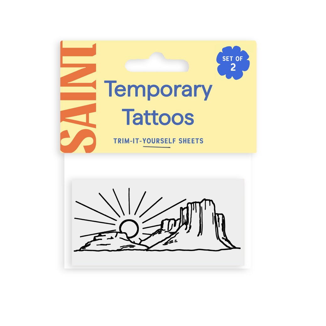 Desert Sunset Temporary Tattoos