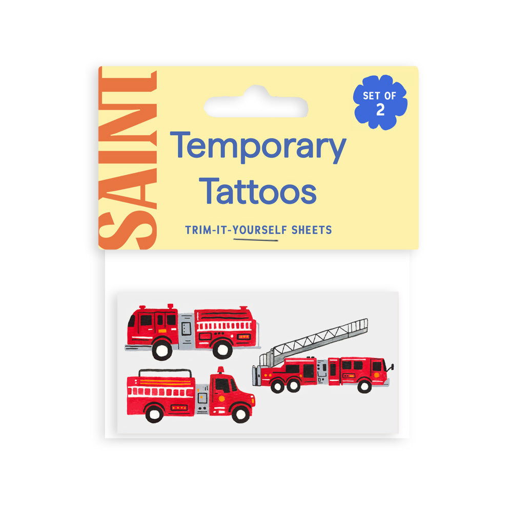 Firetruck Parade Temporary Tattoos