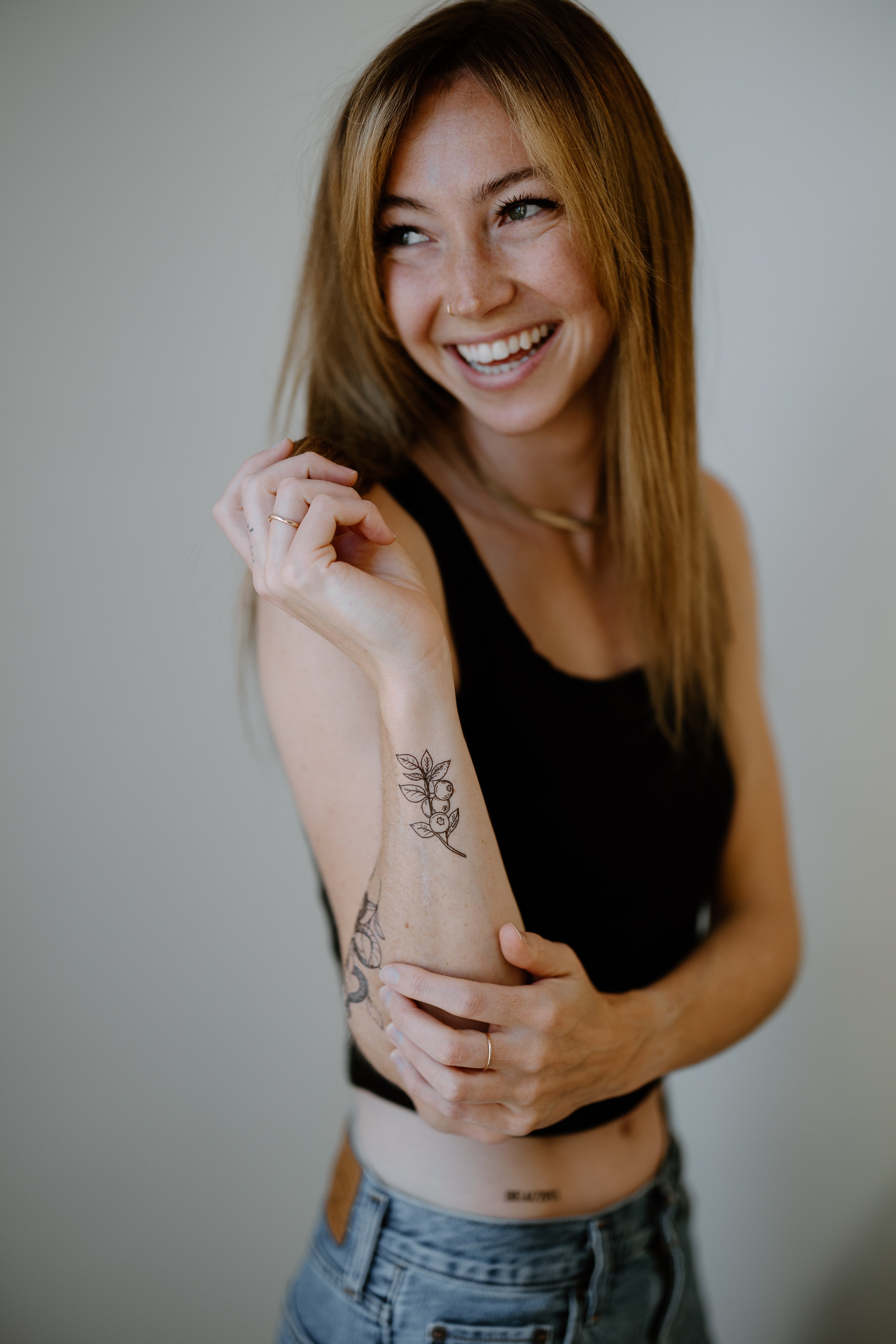 Blueberry Branch Temporary Tattoos