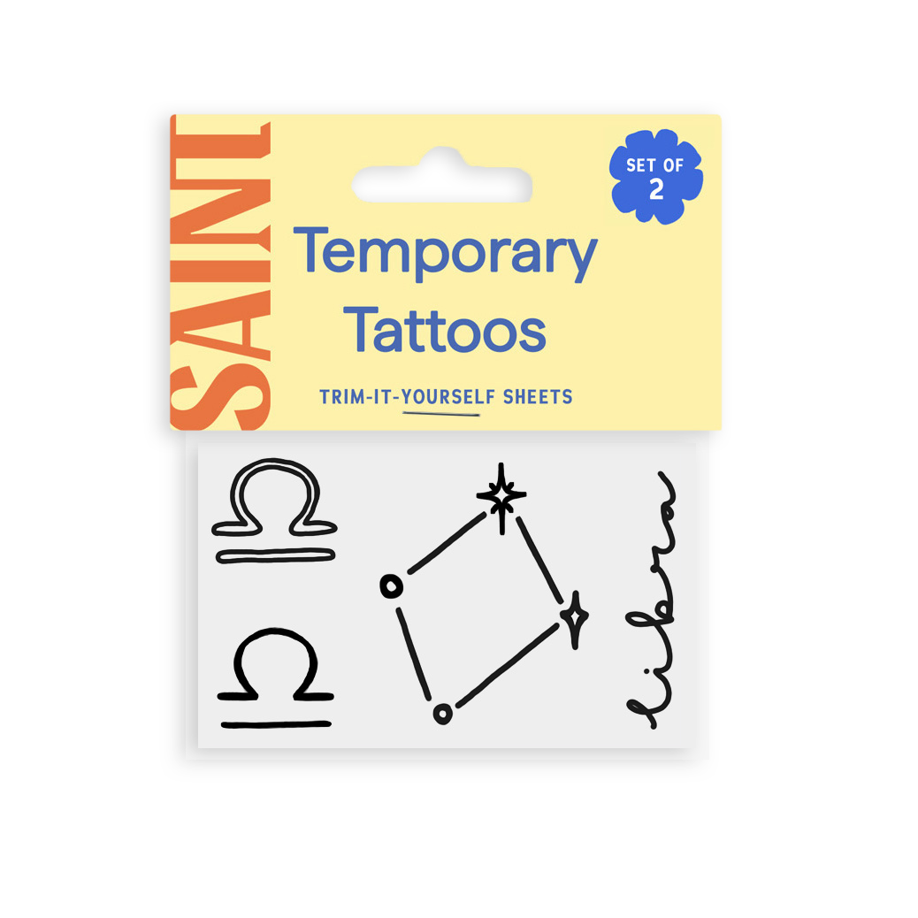 Libra Temporary Tattoos