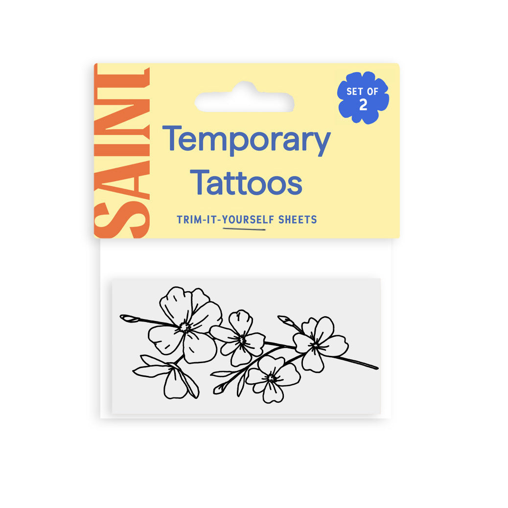 March - Cherry Blossom Temporary Tattoos