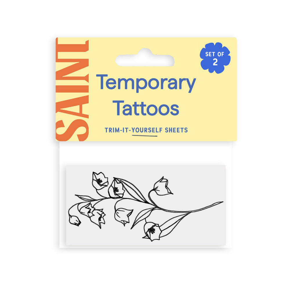 May - Lily of the Valley Temporary Tattoos