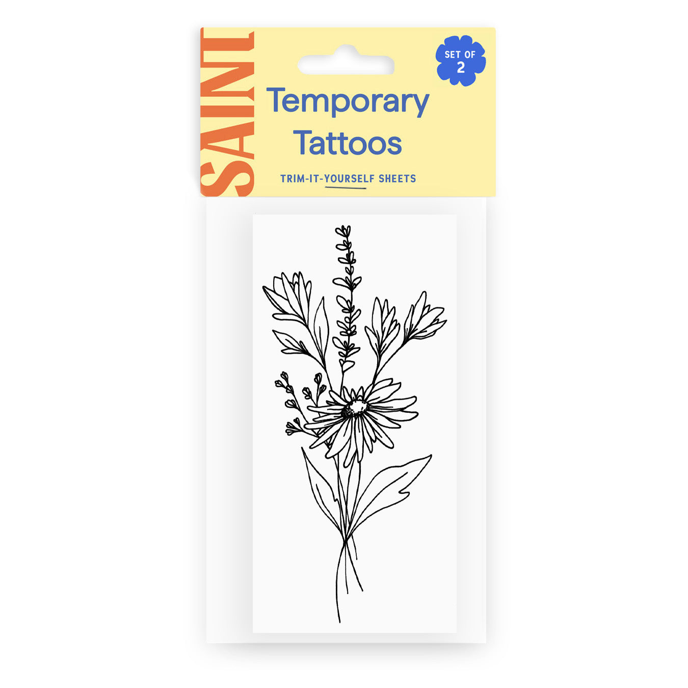 Meadow Flora Temporary Tattoos