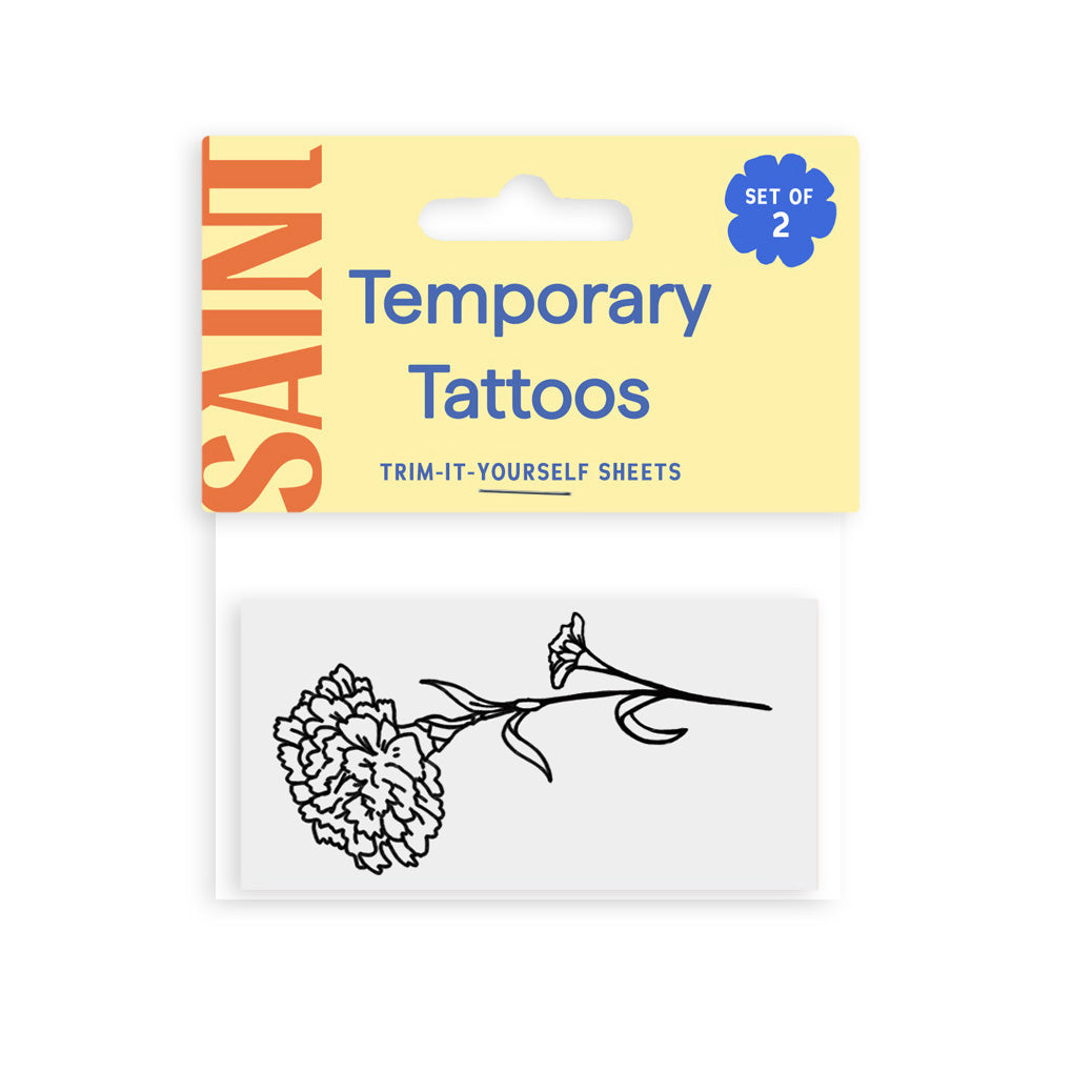 October - Marigold Temporary Tattoos