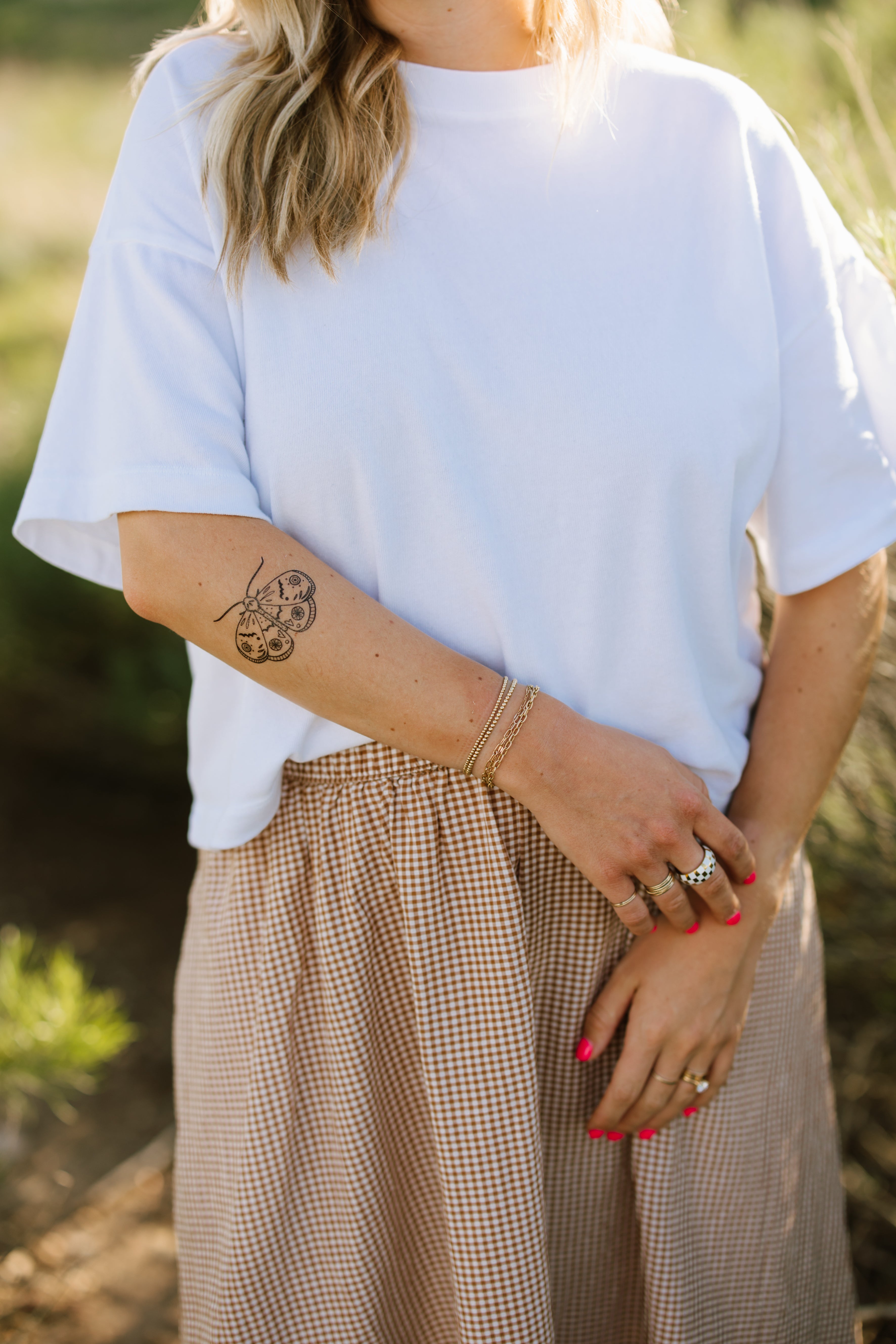 Mystical Moth Temporary Tattoos