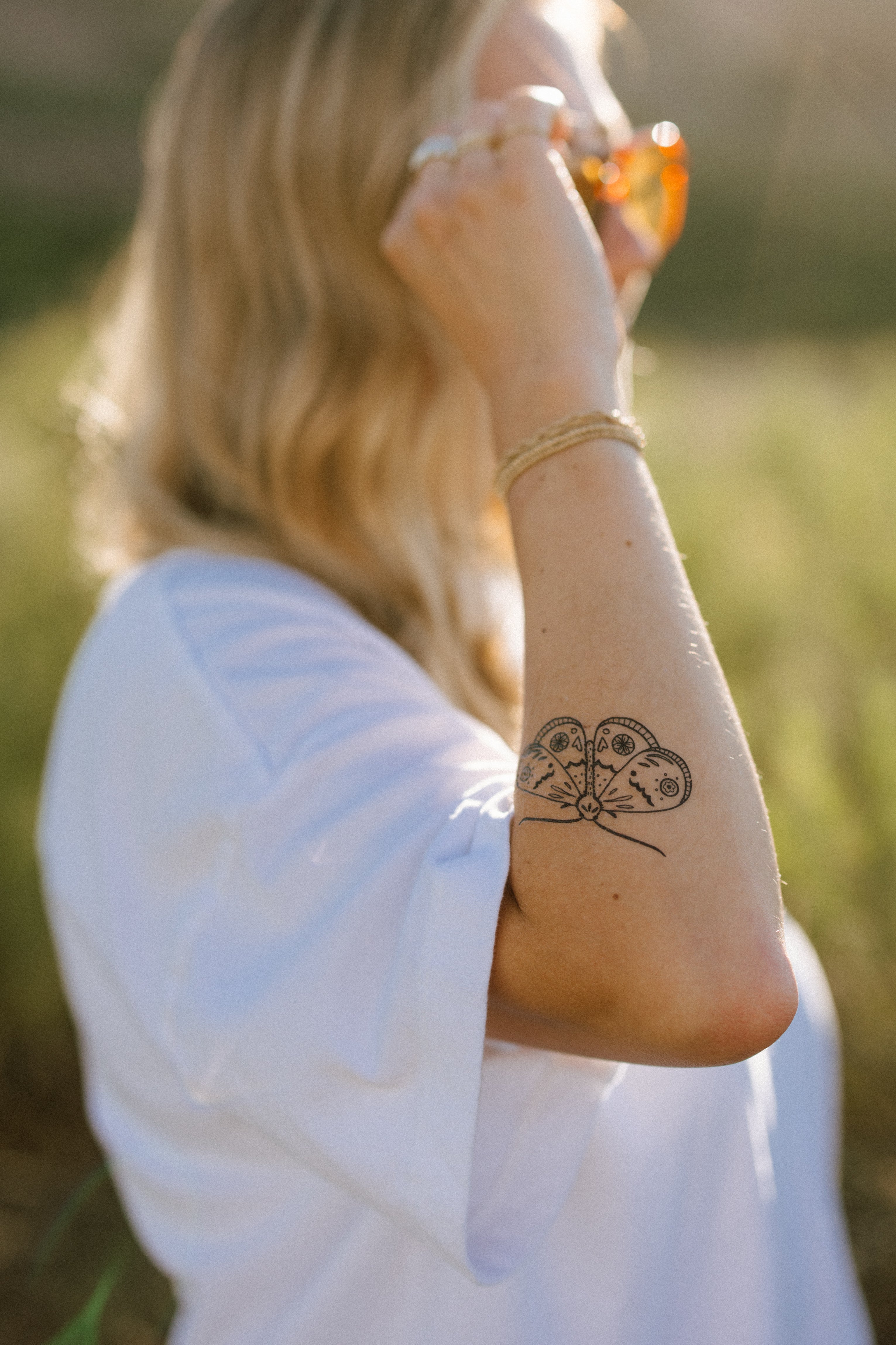 Mystical Moth Temporary Tattoos