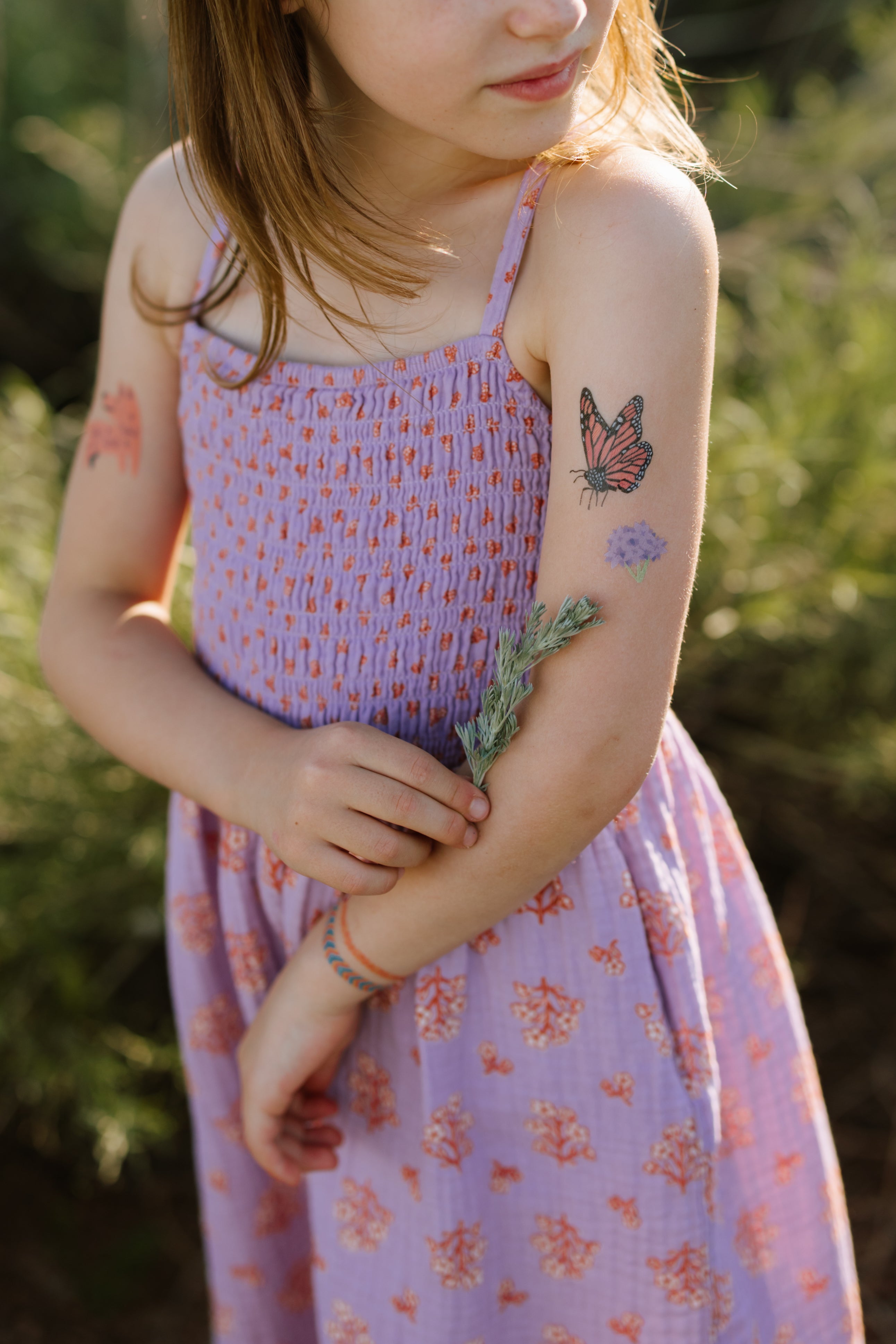 Monarch Life Cycle Temporary Tattoos
