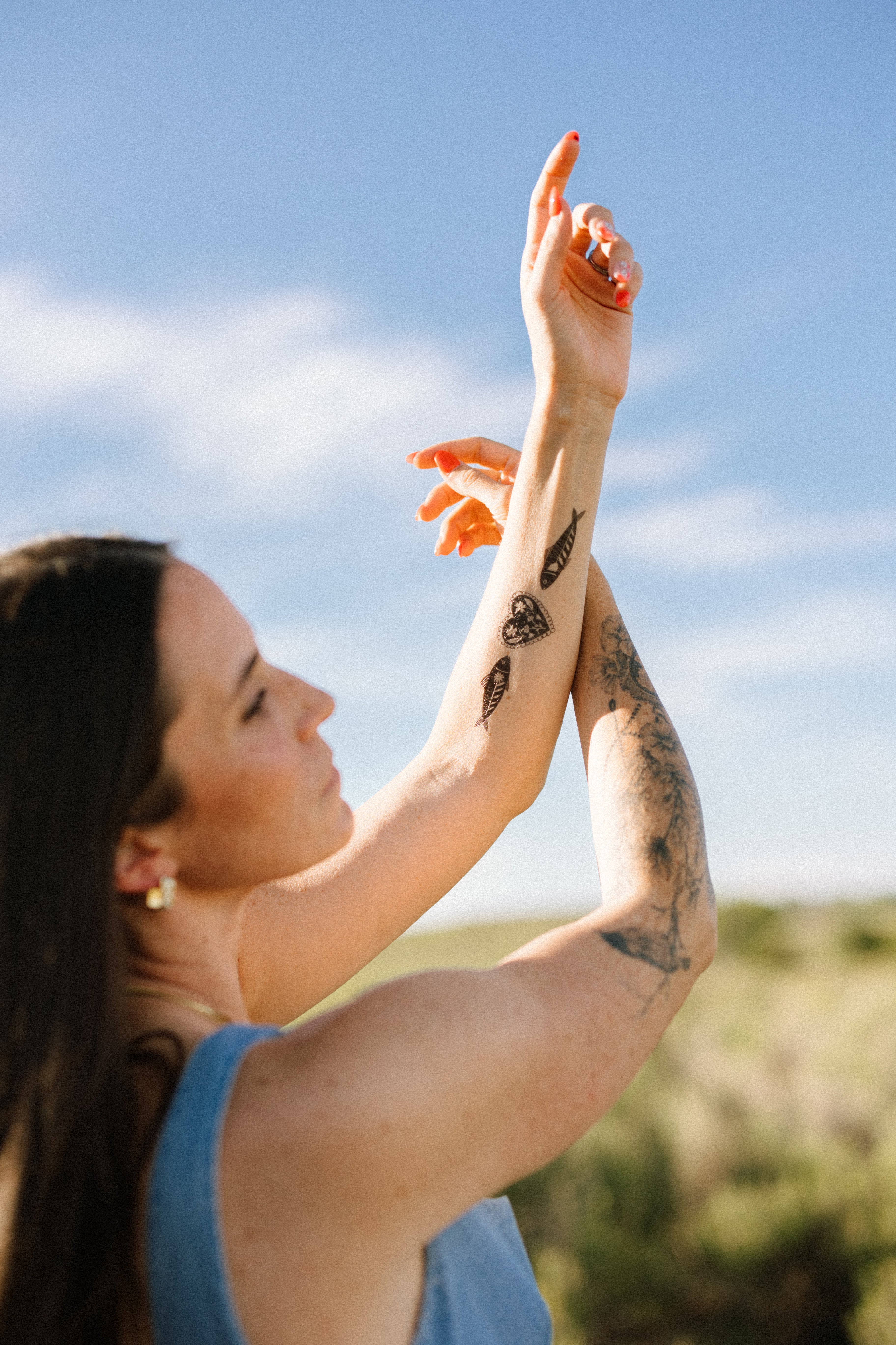 Scandinavian Folk Art Temporary Tattoo Sheets