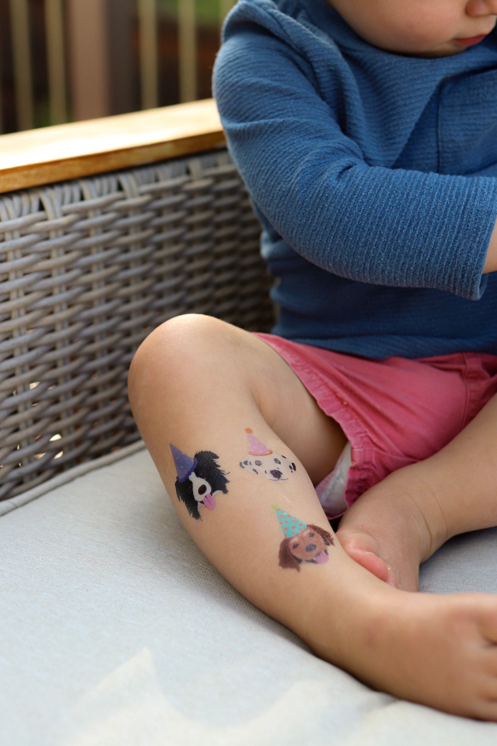 Party Pups Temporary Tattoo Sheets