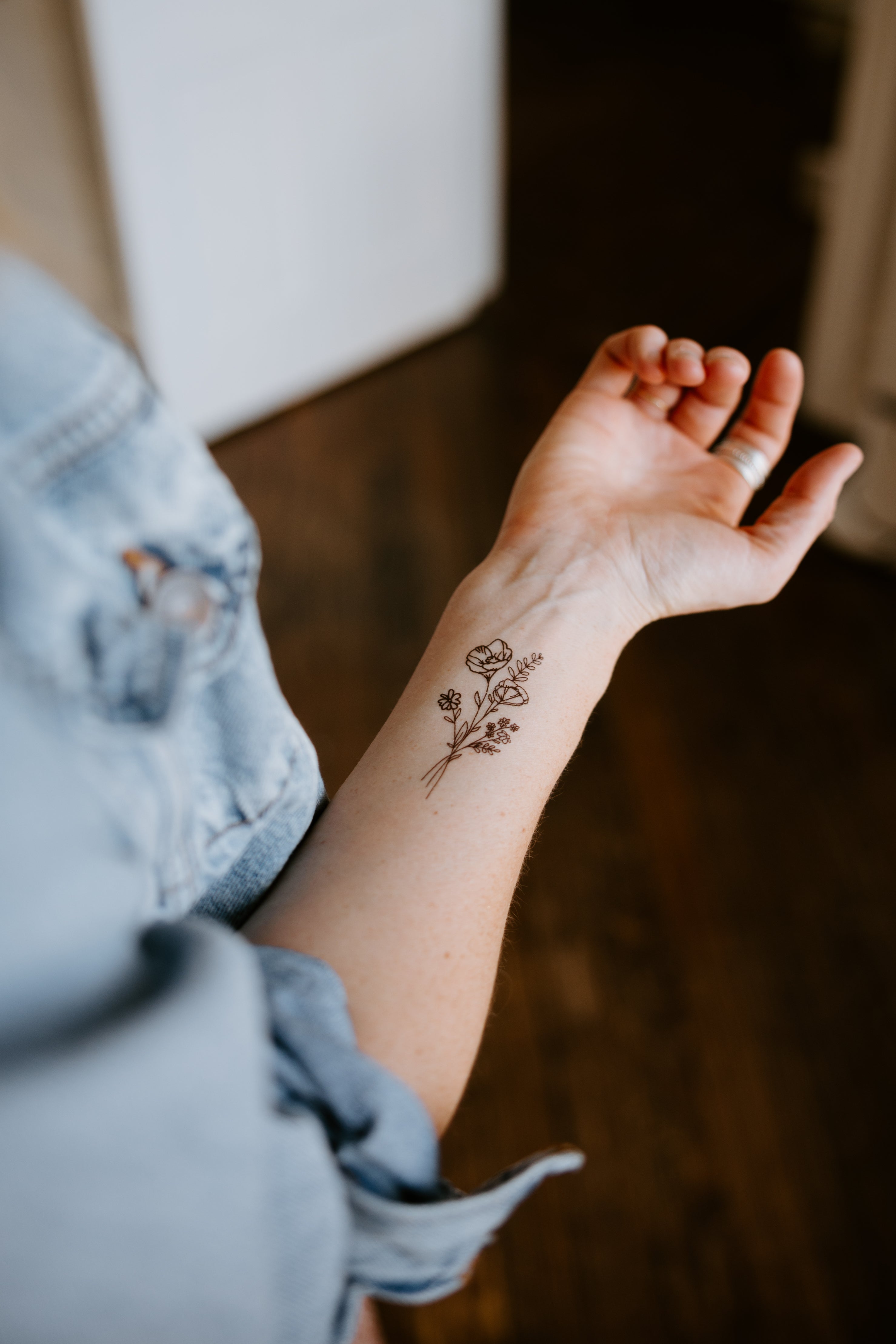 Wildflowers Temporary Tattoos
