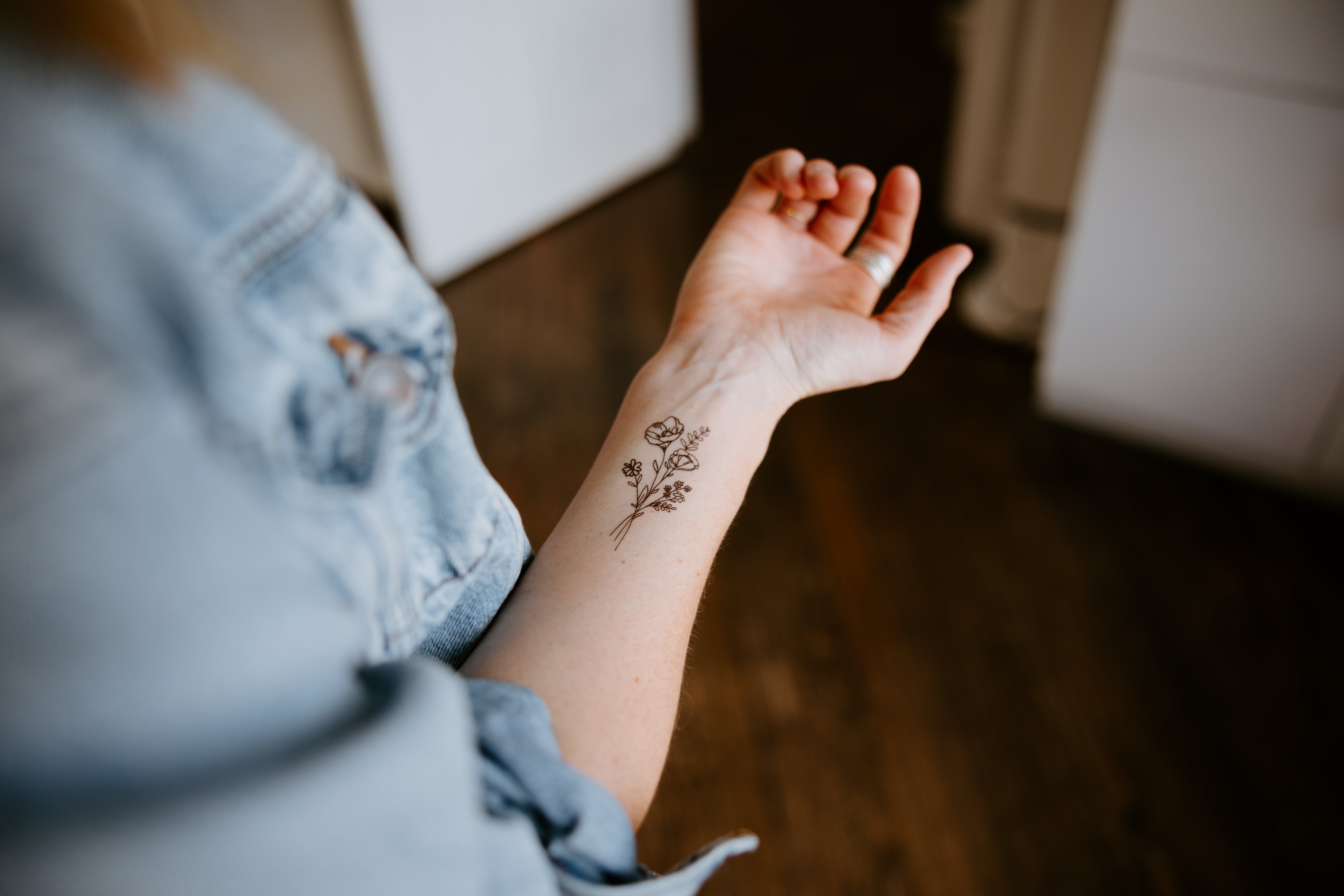 Wildflowers Temporary Tattoos