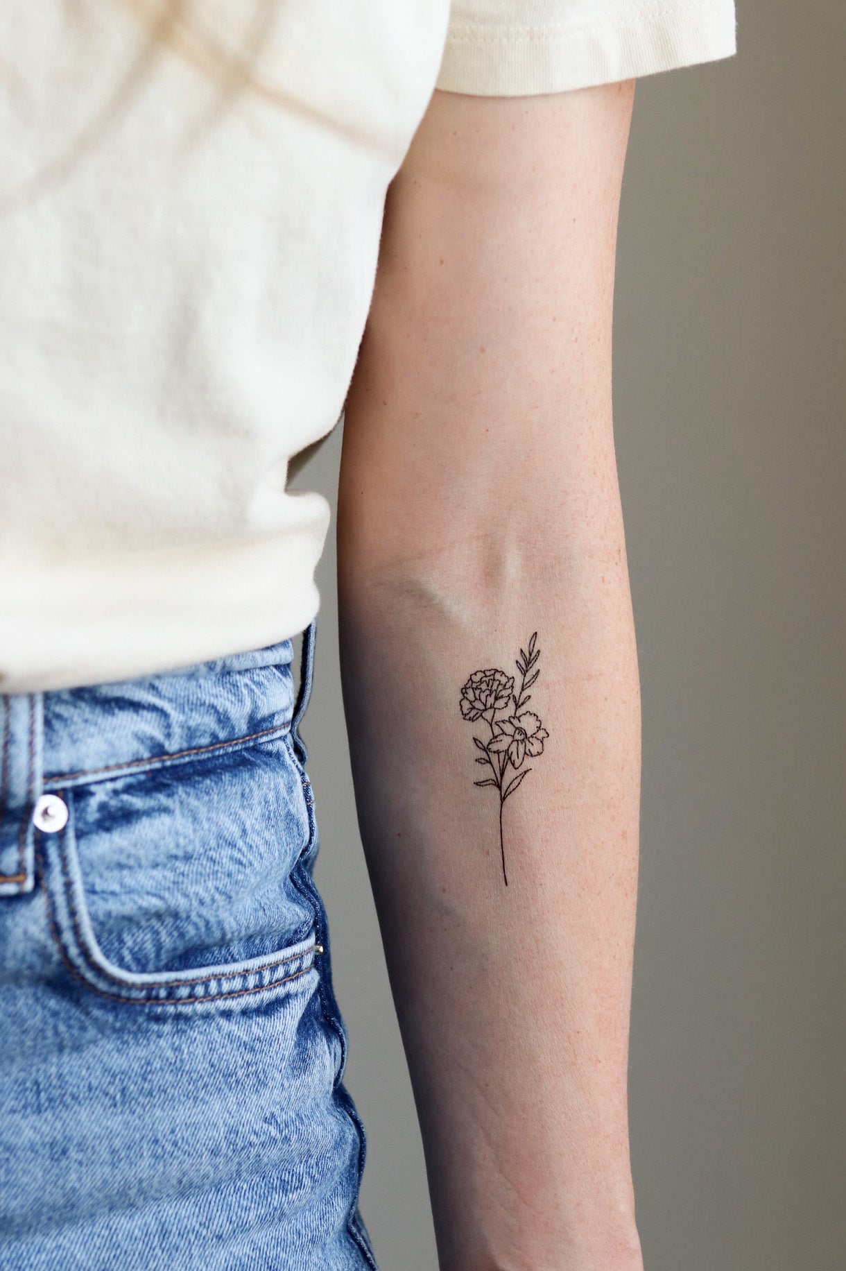 Golden Duo Temporary Tattoos