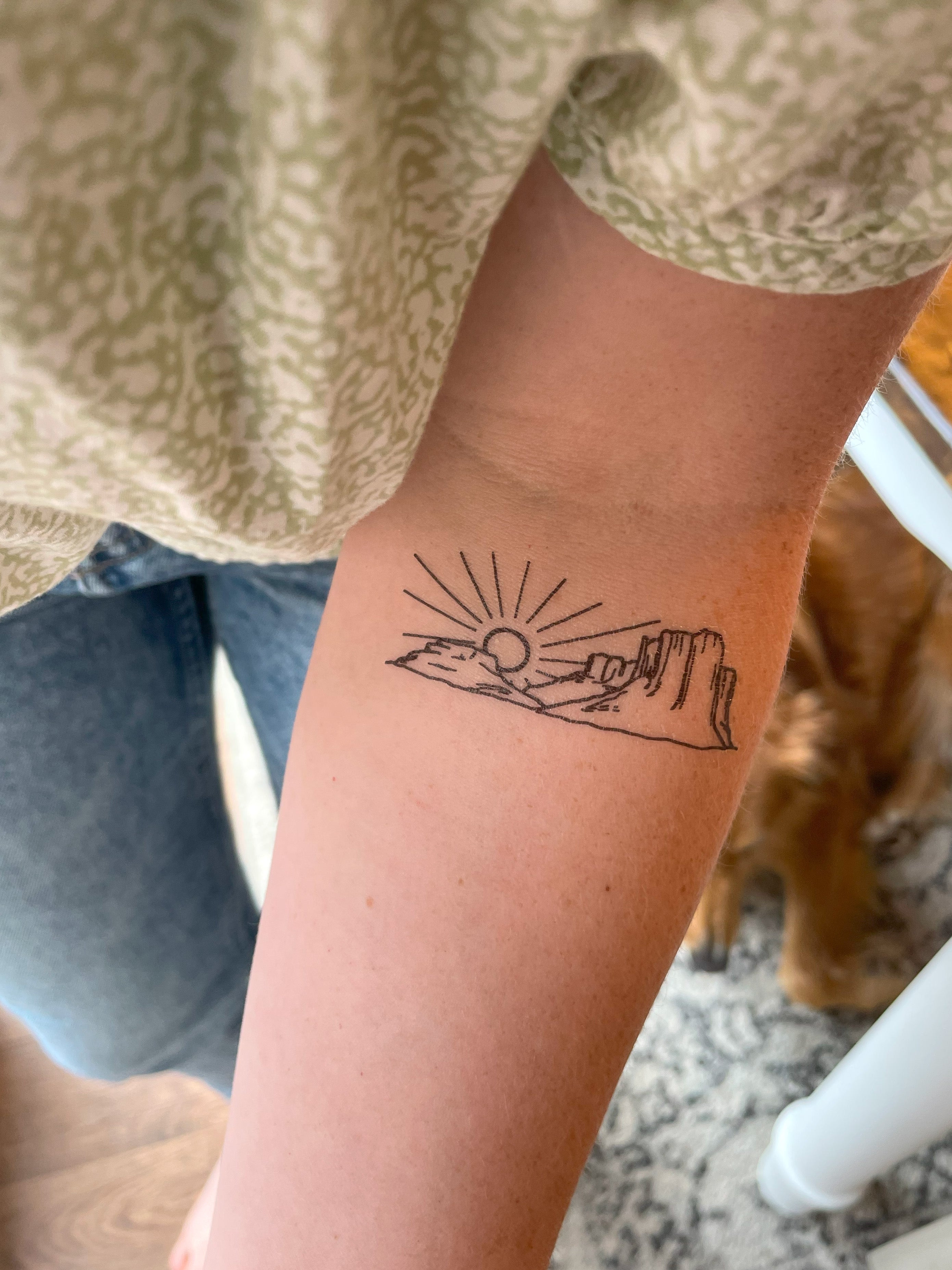 Desert Sunset Temporary Tattoos