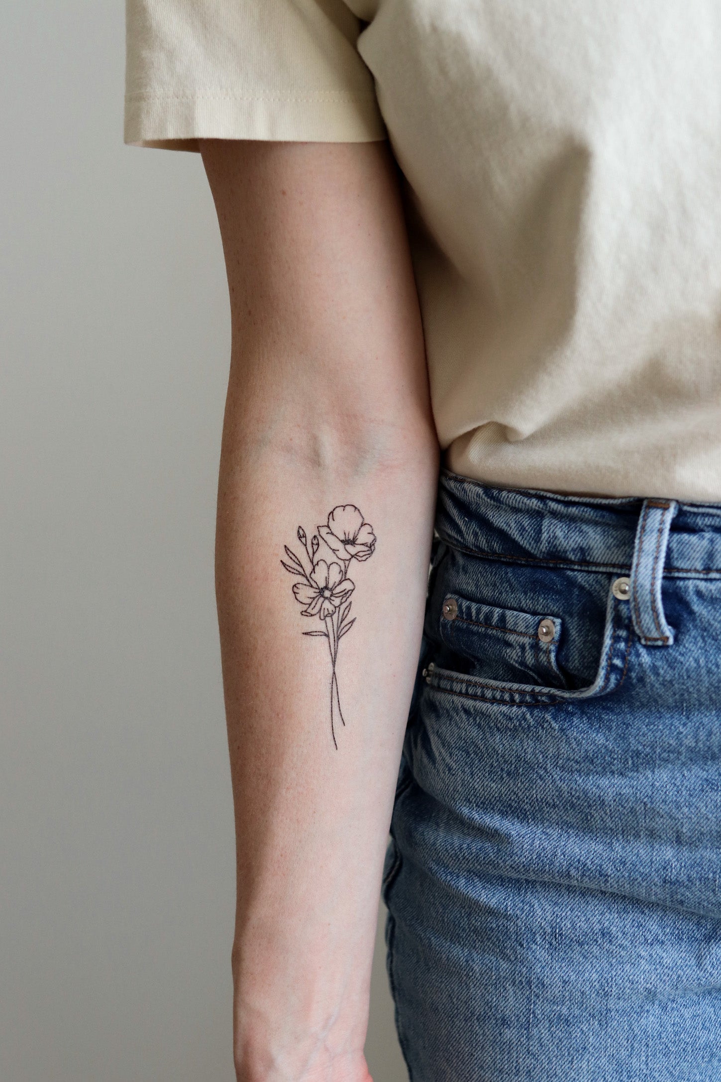 Poppy Field Temporary Tattoos