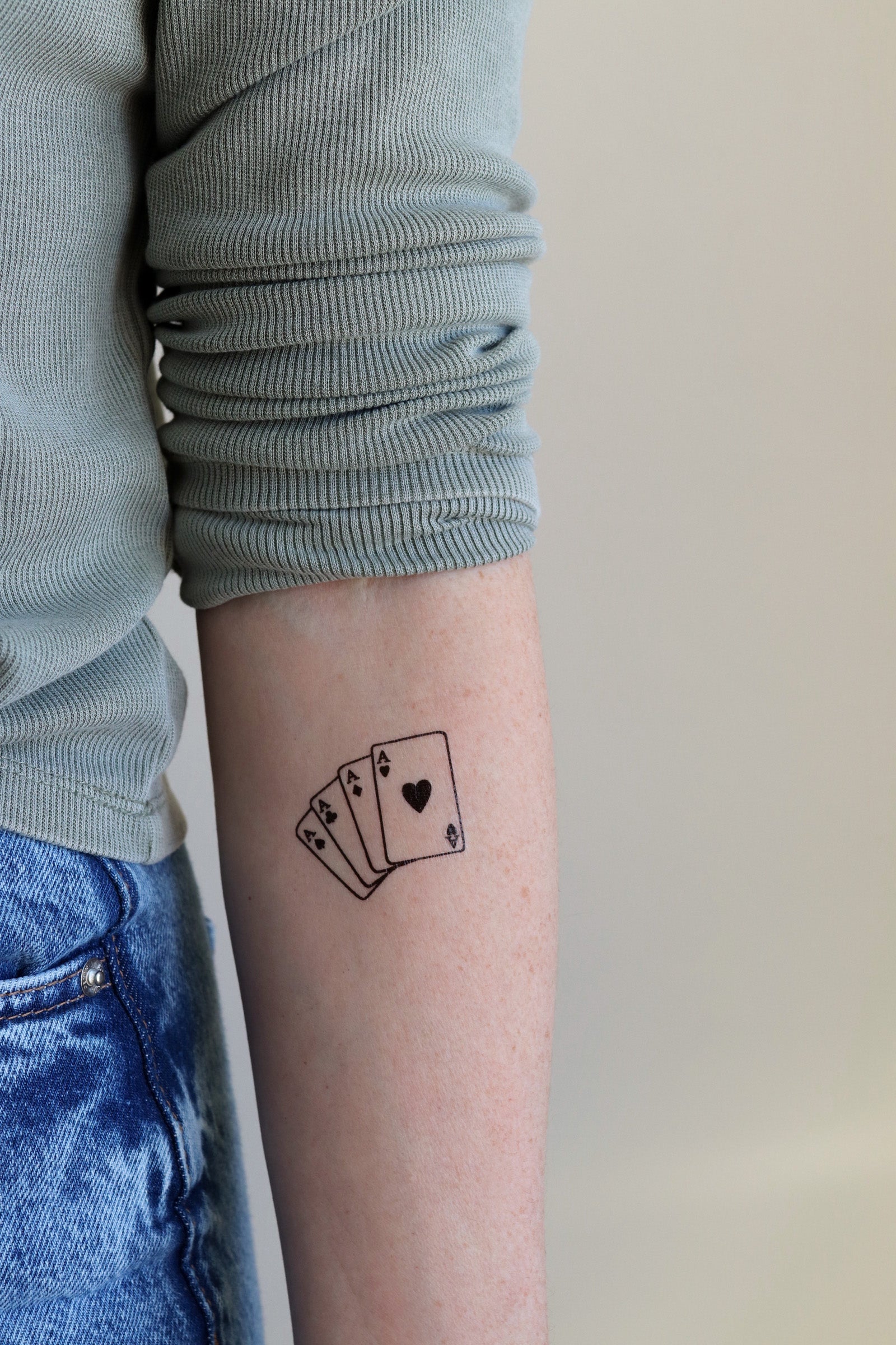 Dice + Deck Temporary Tattoos