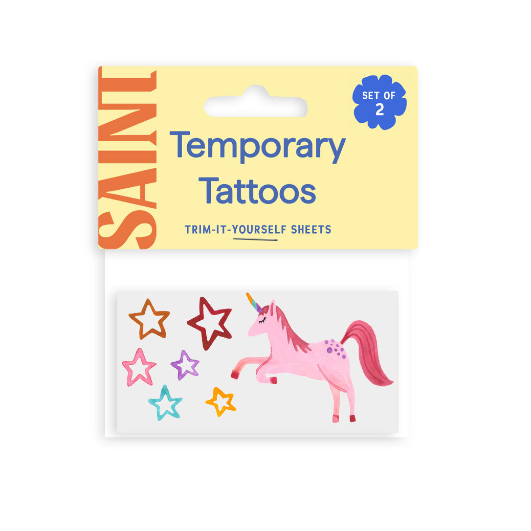 Unicorn Party Temporary Tattoos