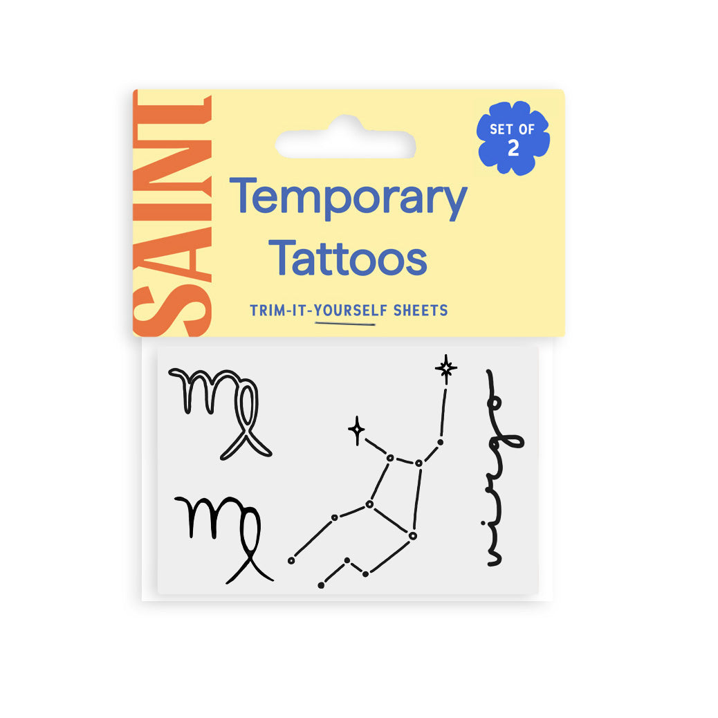 Virgo Temporary Tattoos