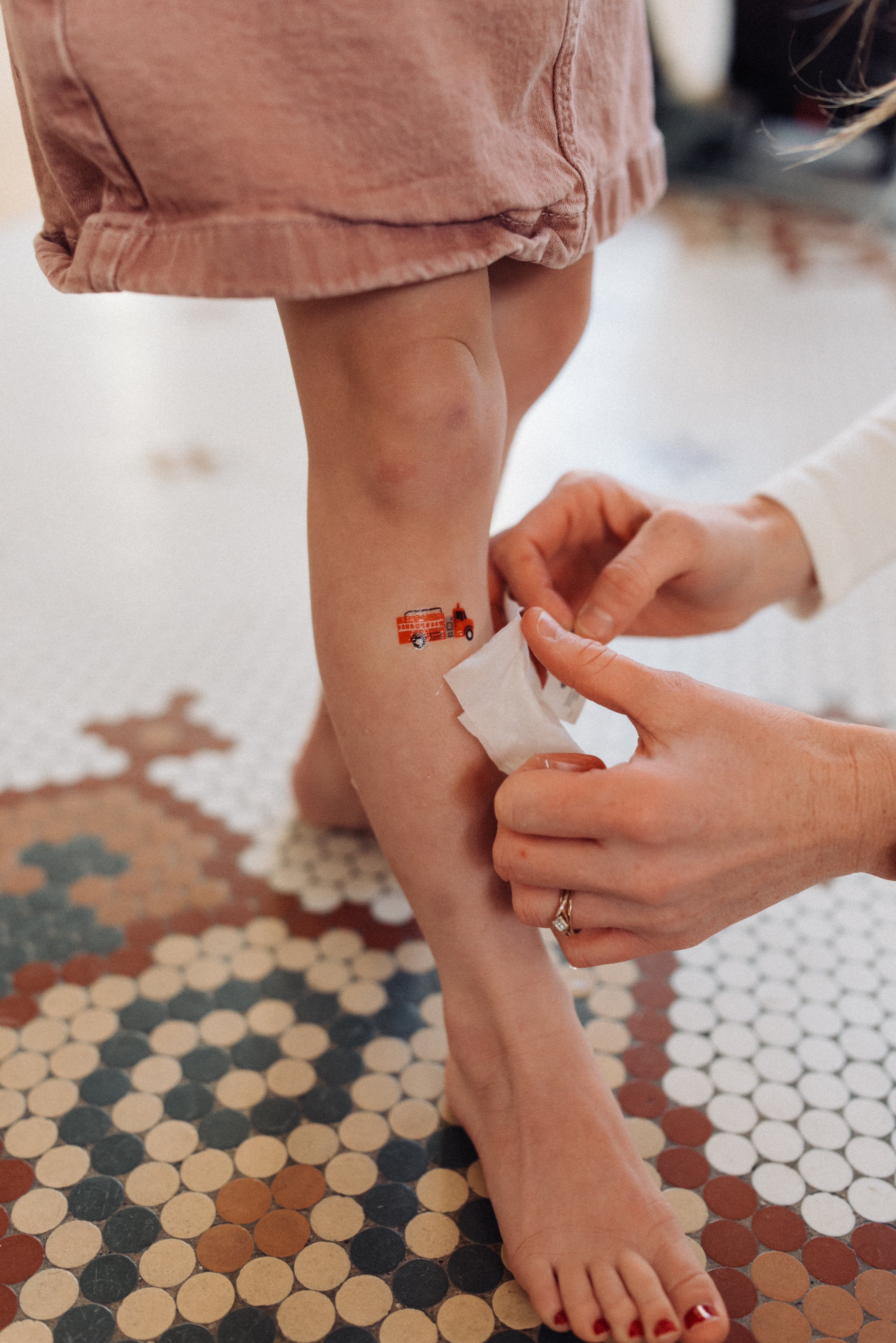 Firetruck Parade Temporary Tattoos