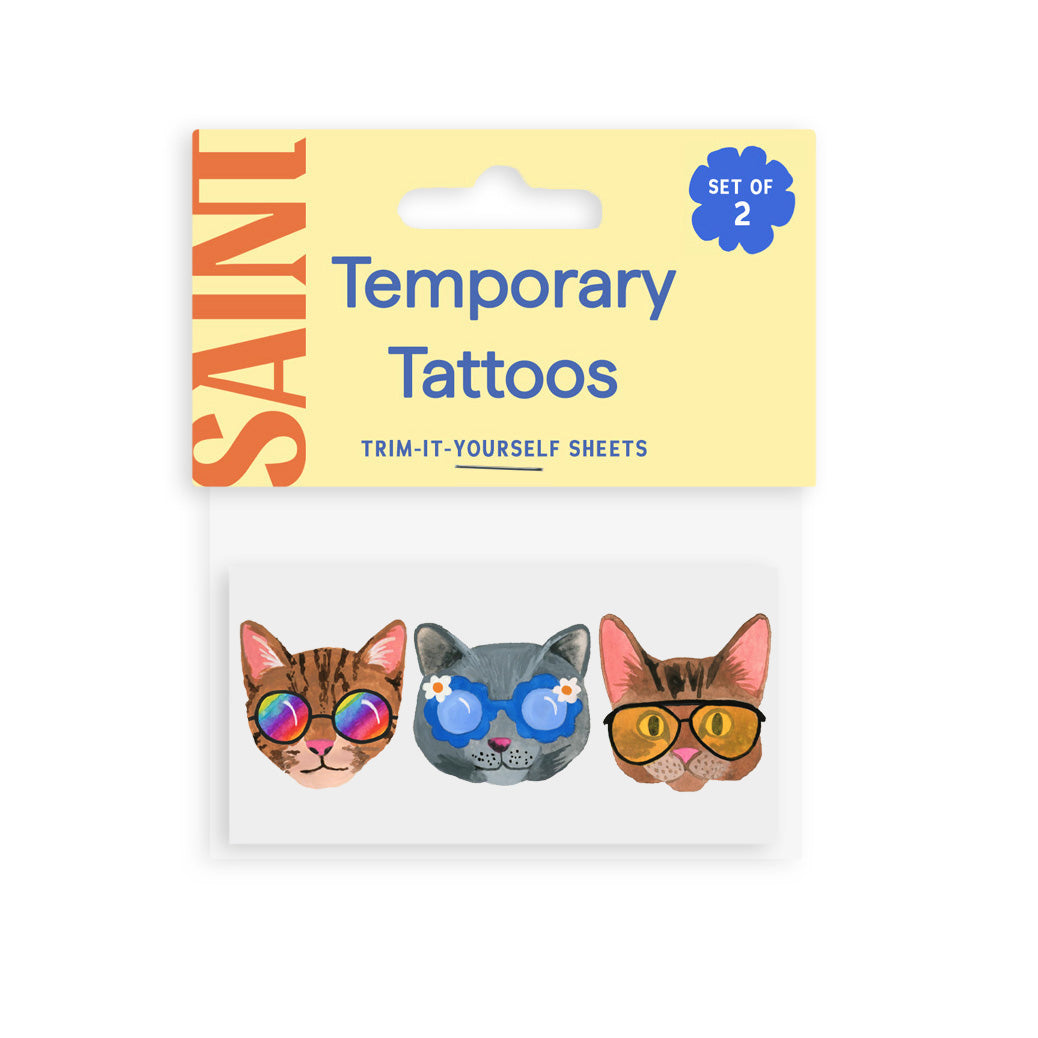 Cool Cats Temporary Tattoos